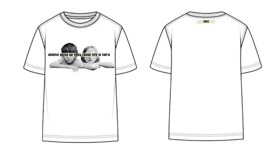 Deaths Gotta Be Easy Cause Life Is Hard Tee